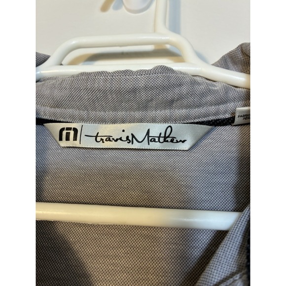 Travis‎ Matthew Polo Sz Small Gray Golf Short Sleeve Lyocell Quick Dry Comfort - Picture 2 of 7